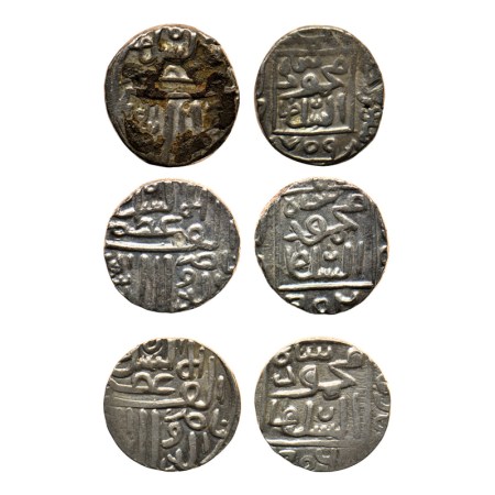 Gujarat Sultanate, Silver 1/2 Tanka (3), (96 rati standard), Nasir Al Din Mahmud Shah I, M