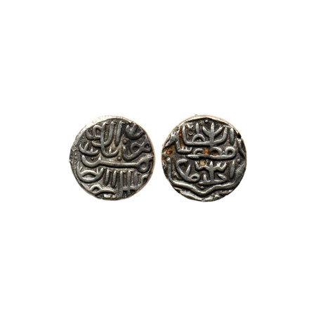 Gujarat Sultanate, Silver 1/2 Tanka, 3.56gm, (32 rati standard), Shams Al Din Muzaffar II,