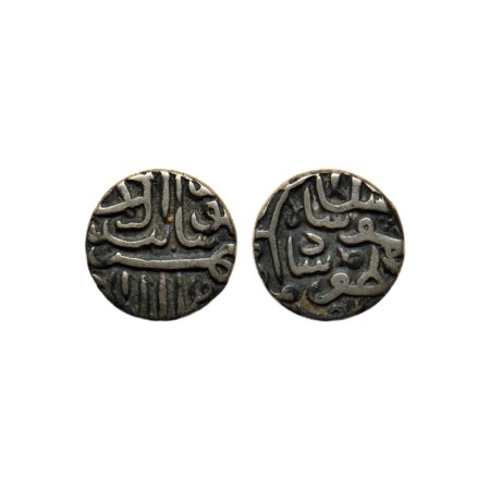 Gujarat Sultanate, Silver 1/2 Tanka, 3.44gm, (32 rati standard), Shams Al Din Muzaffar II,