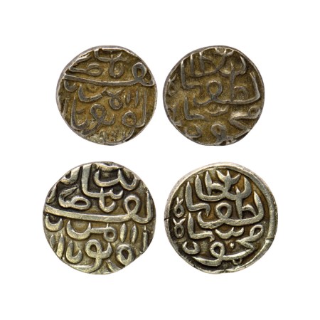 Gujarat Sultanate, Silver Tanka (2), 7.10-17gm, (64 rati standard), Nasir Al Din Mahmud II