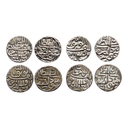 Gujarat Sultanate, Silver Tanka (4), (72 rati standard), Nasir Al Din Mahmud III, (Ahmadab