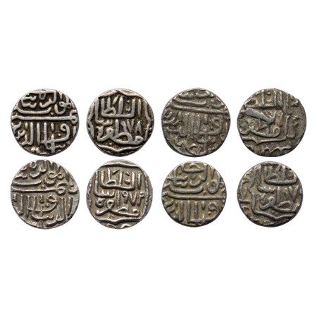 Gujarat Sultanate, Silver 1/2 Tanka (4), (80 rati standard), Shams Al Din Muzaffar III, Mi