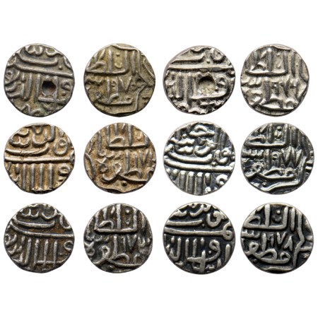Gujarat Sultanate, Silver 1/4 Tanka (6), (80 rati standard), Shams Al Din Muzaffar III, Mi