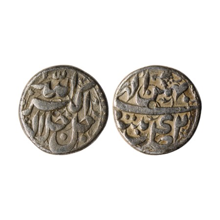 Akbar, Silver Rupee, 11.03gm, Patna Mint, Ilahi 42, month 'Bahman'. KM 93.14. Very Fine, S