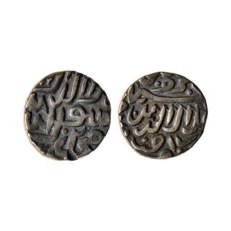 Akbar, Silver Tanka, 6.96gm (reduced weight), Ujjain Mint (Malwa Type), with complete mint
