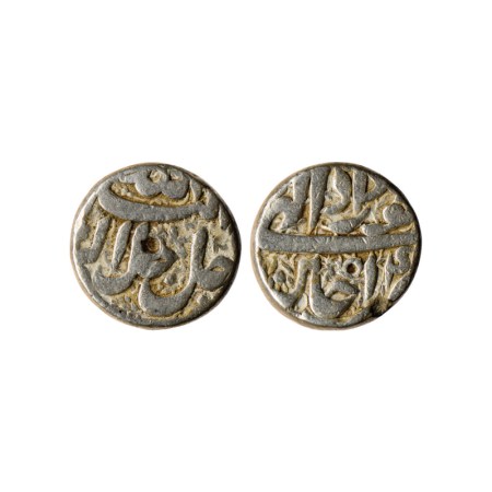 Akbar, Silver Rupee, 11.17gm, Ujjain Mint, Ilahi 4X, month 'Khurdad'. KM 93.16. Very Fine,