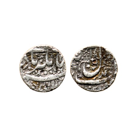 Jahangir, Silver 1/2 Rupee, 5.15gm, Ahmadnagar Mint, AH date Unseen, Kalima Type. KM 134.1