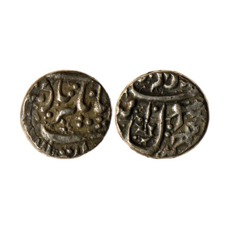 Jahangir, Silver Rupee, 11.02gm, Ahmadnagar Mint, AH 1021 , Kalima Type, KM 141.1. Extra F