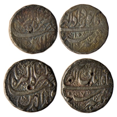 Jahangir, Silver Rupee (2), Kashmir Mint, AH XX24 / RY 10 Ilahi Month 'Khurdad', AH 1021 /