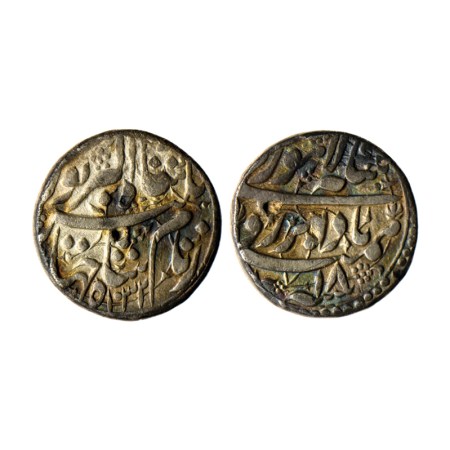 Jahangir, Silver Rupee, 11.23gm, Lahore Mint on top, AH 1032 / RY 18, Bada bar Couplet. KM
