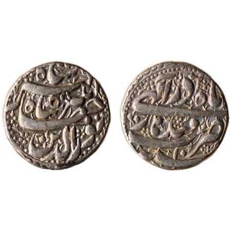 Jahangir, Silver Rupee, 11.33gm, Qandahar Mint, Ilahi type, Month Azar, AH (1024) / RY 10.