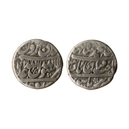 Shah Jahan I, Silver Rupee, 11.259gm, Burhanpur Mint, AH X042, Kalima in two lineswith nam