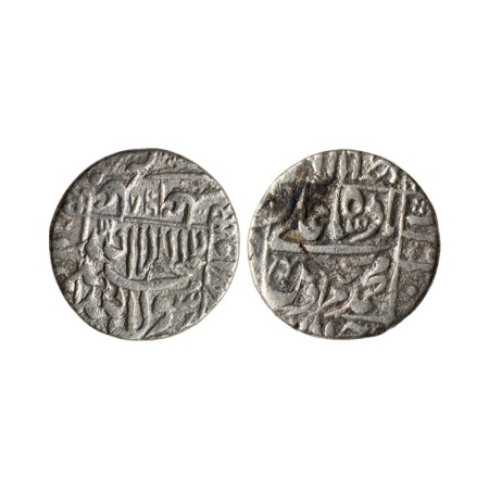 Murad Baksh, Silver Rupee, 11.14gm, (Surat) partly visible Mint, AH 1068 / RY (Ahad 1). KM