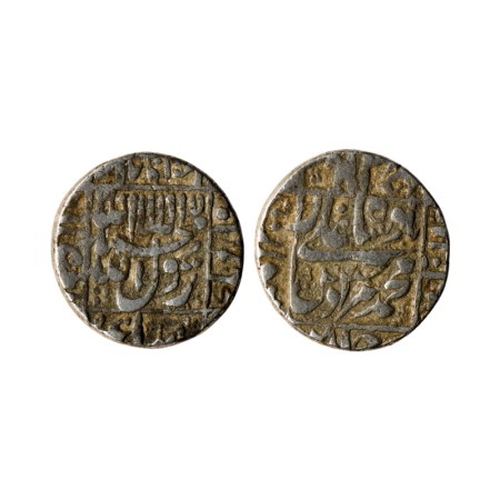 Murad Baksh, Silver Rupee, 11.45gm, Surat Mint, AH 1068 / RY Ahad (1). KM 272.3. About Ver