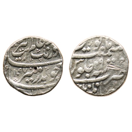 Aurangzeb, Silver Rupee, 11.43gm, Jahangirnagar Mint, AH 1097 / RY 29. KM 300.40. Test mar