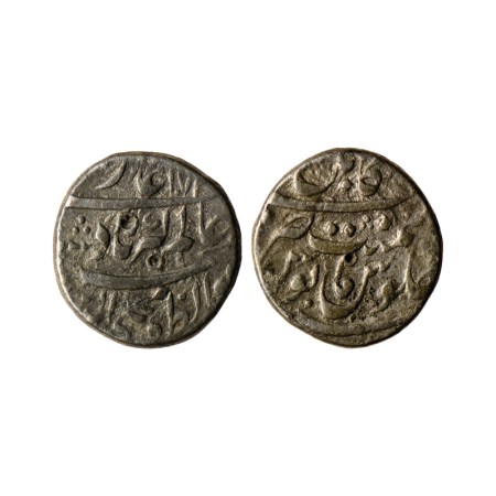Aurangzeb, Silver Rupee, 11.33gm, with king's title Muhiyuddin type, Kabul Mint on top, AH