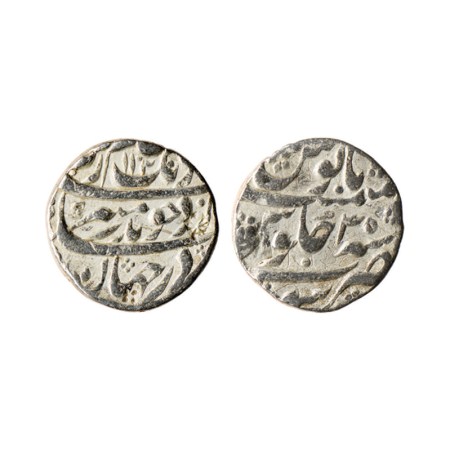 Aurangzeb, Silver Rupee, 11.39gm, Sahrind Mint, AH 1103 / RY 35. KM 300.78. Counter marks.