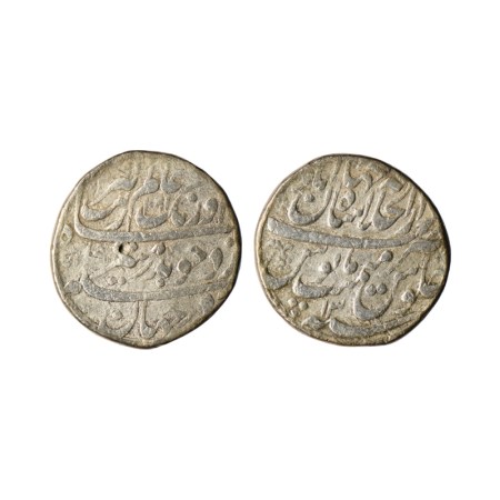 Aurangzeb, Silver Rupee, 10.52gm, Shahjahanabad Dar ul Khilafat Mint, AH 1081 / RY 13. Bro