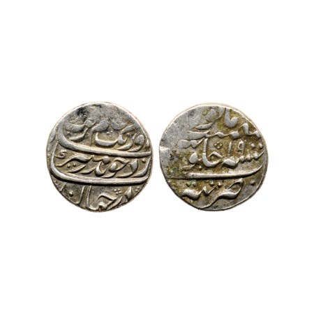Aurangzeb, Silver Rupee, 11.38gm, Tatta Mint, AH Unseen / RY 19. KM 300.87. Fine+, Scarce.
