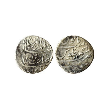 Jahandar Shah, Silver Rupee, 11.40gm, Surat Mint, Sahib e Qiran Type, AH XX24/Ry Ahad (1).