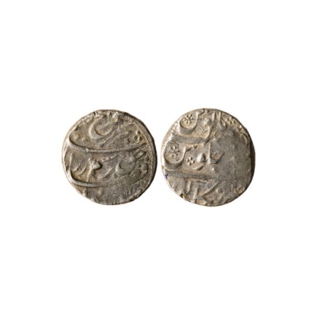 Farrukhsiyar, Silver Rupee, 11.33gm, Bankapur Mint, AH Unseen / RY 5. KM 377.16. Fine+, Sc