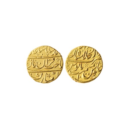 Muhammad Shah, Gold Mohur, 10.90gm, Shahjahanabad Dar us Khilafat Mint, AH 1XXX / RY 10. K