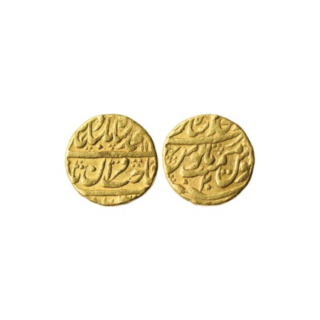 Muhammad Shah, Gold Mohur, 10.79gm, Shahjahanabad Dar us Khilafat Mint, AH 11XX / RY 20. K