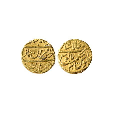 Muhammad Shah, Gold Mohur, 10.87gm, Shahjahanabad Dar us Khilafat Mint, AH 11XX / RY 20. K