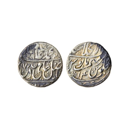 Shah Alam II, Silver Rupee, 11.12gm, Shajahanabad Dar ul Khilafat Mint, AH XX87/ RY 14, wi