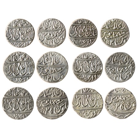 Shah Alam II, Silver Rupee (6), Shahjahanabad Dar ul Khilafat Mint, AH XX92/ RY 19, AH XX9