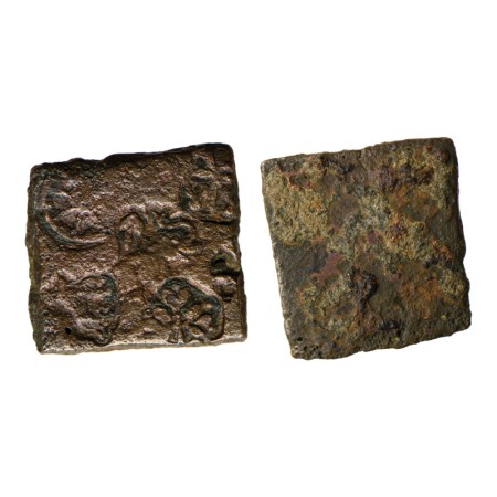 Pre-Satavahana, Punch Marked, Paoni Area (Vidarbha), Copper Karshapana, 5.33gm, Five punch