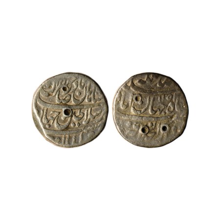 Afsharids, Siver Rupee, 11.35gm, Nadir Shah (1735-1747 AD), struck at Shahjahanabad Dar ul