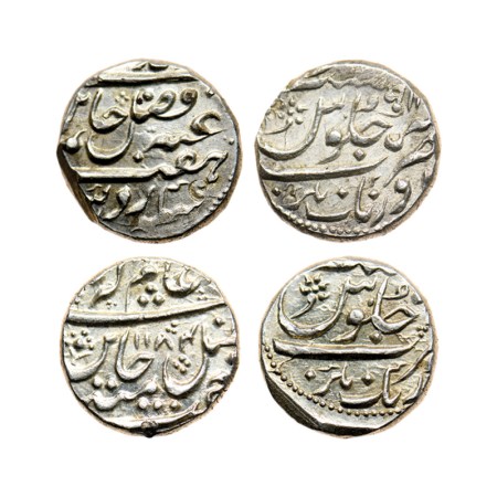 Maratha Confederacy, Silver Rupee (2), Aurangnagar Mint (Mulher), AH XXX2 / RY 1X, in the 