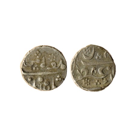 Maratha Confederacy, Silver Rupee, 11.27gm, Azamnagar Mint (Belgaum- Shahpur), RY 7 (Crude