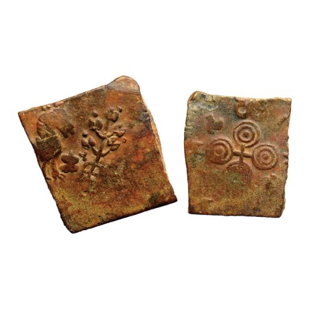 Satavahanas, Sri Satakarni, Copper Unit, 12.40gm, Achalpur Region (Amravati Dist.), Obv: L