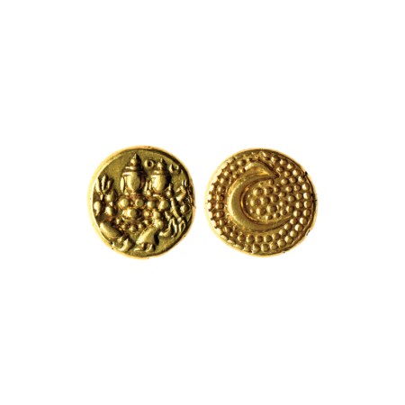 Mysore, Gold Pagoda, 3.42gm, Haider Ali (AH 1174-1197 / 1761-1782 AD), Obv: Shiva and Parv