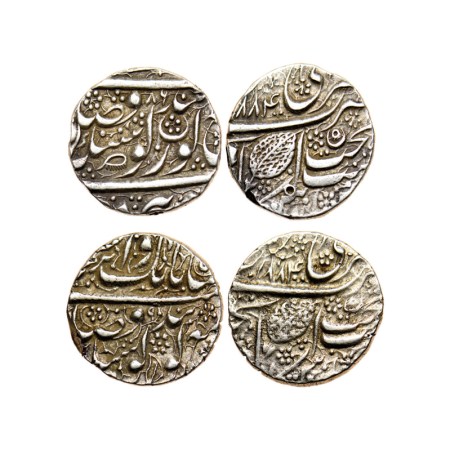 Sikh Empire, Silver Rupee (2), Ranjit Singh (VS 1856-1896/1799-1839 AD), Amritsar Mint, Go