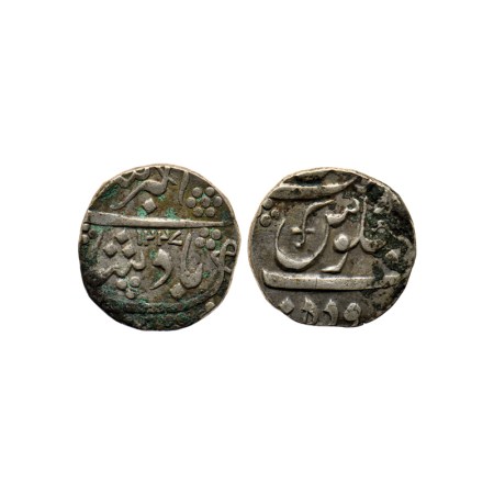 Baroda, Silver Rupee, 11.38gm, Anand Rao (AH 1215-1235; 1800-1819 AD), Baroda Mint, in the