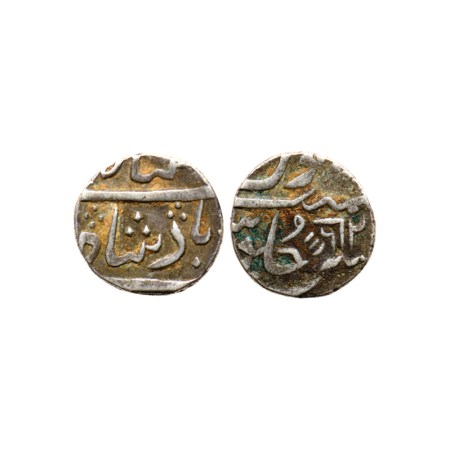 Baroda, Silver Rupee, 11.28gm, Anand Rao, Baroda Mint, in the name of Shah Alam II, Nagari