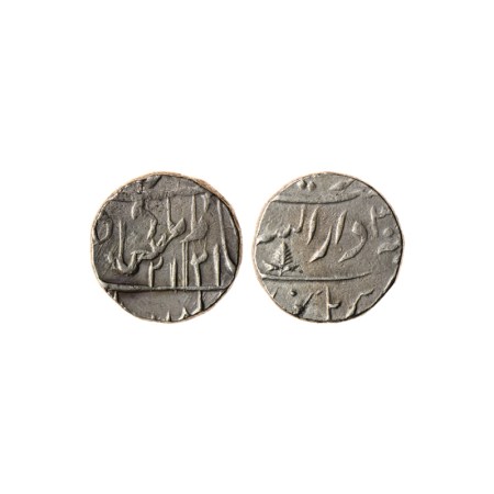 Gwalior, Silver Rupee, 11.44gm, Burhanpur Dar us Sarur Mint, AH 1212 (Retrograde Date), di