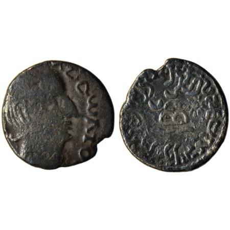 Western Kshatrapas, Rudradaman I s/o Jayadaman (c. 141-165 AD), Kardamaka Family, Silver D