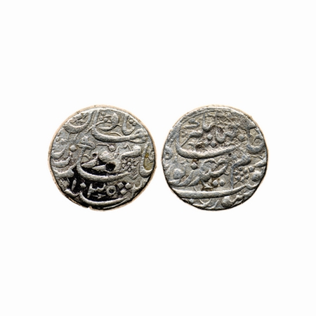 Jahangir with Noor Jahan Begum, Silver Rupee, 11.22gm, Surat Mint, , AH 1035 / RY 21, Poet