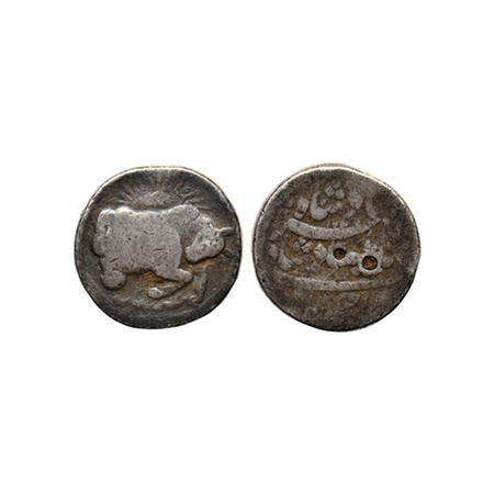 Jahangir, Silver Zodiac Rupee, 11.05gm, Ahmadabad Mint, Tauras (bull) sign, AH 1027/13, Ob