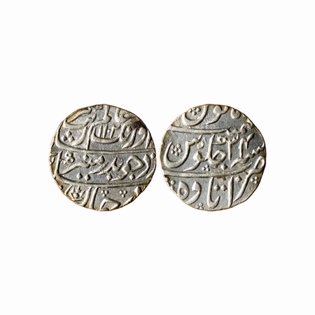 Aurangzeb, Silver Rupee, 11.37gm, Itawa Mint, AH 1102/ 34 RY, large flan with complete die