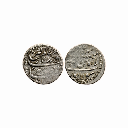 Aurangzeb, Silver Rupee, 11.36gm, Solapur Mint, AH 1081/15 RY, Complete Mint name at botto