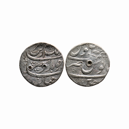 Aurangzeb, Silver Rupee, 11.45gm, Ujjain Mint without any epithet, AH 1102, Mint name at b