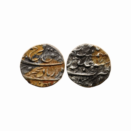 Farrukhsiyar (AH 1124-1131 / 1713-1719 AD), Silver Rupee, 11.36gm, Arkat Mint, AH 1130/ 7 