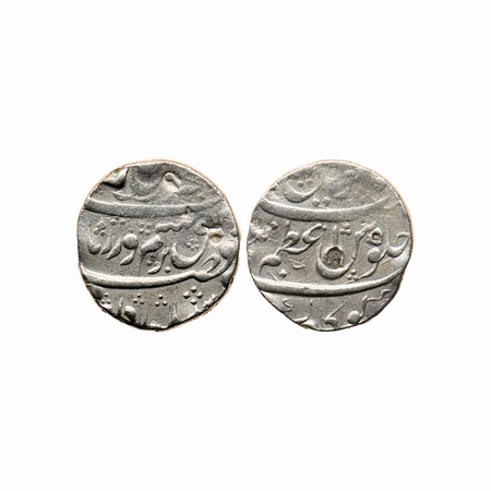 Farrukhsiyar, Silver Rupee, 11.42gm, Azamnagar Gokak Mint, RY 6. KM 377.27. Very Fine, Sca