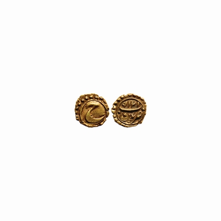 Mysore, Gold Fanam, 0.38gm, Tipu Sultan, Patan Mint, AM 1219. KM 128.1 / Henderson 34. Ext