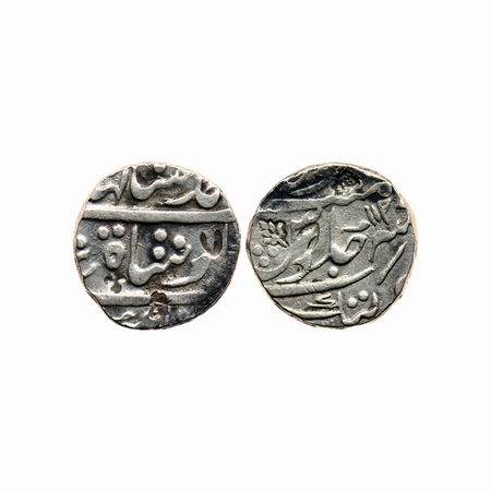 Nagpur Bhonslas, Silver Rupee, 11.17gm, Cuttak Mint, Ry 11, in the name of Ahmad Shah Baha